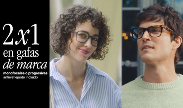 Promoción 2x1 en Gafas de Marca en Opticalia